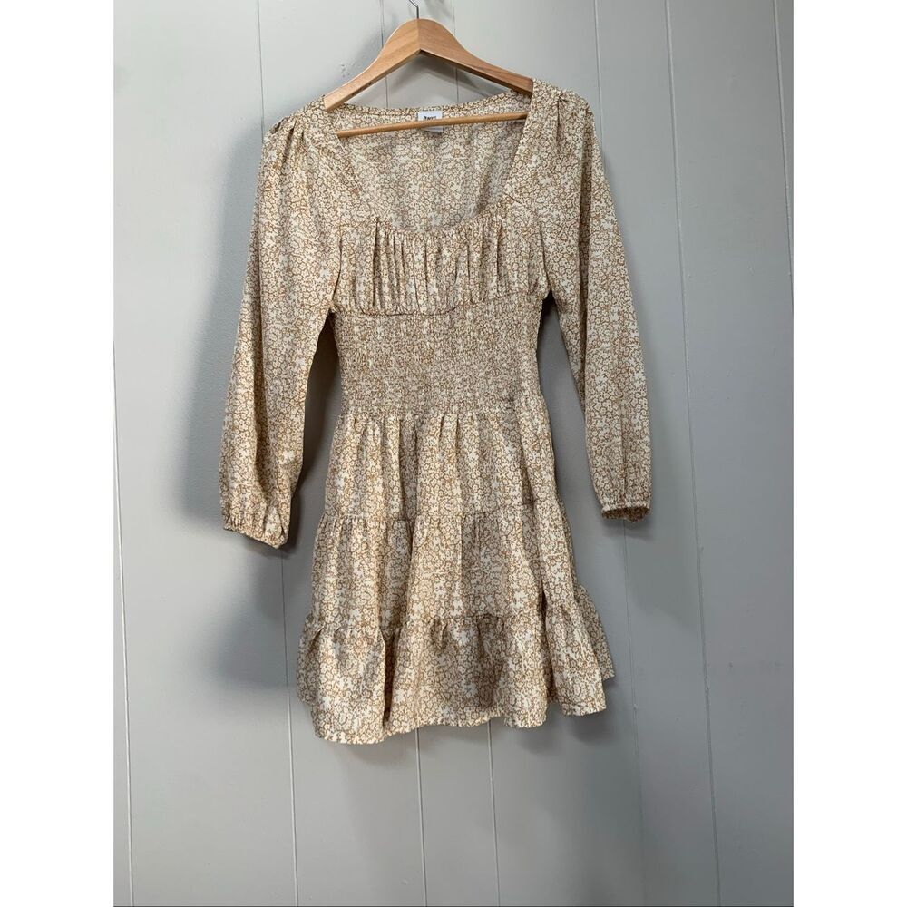 Princess Polly Devante Dress Women's Floral Print Mini Smocked Tiered Boho Size